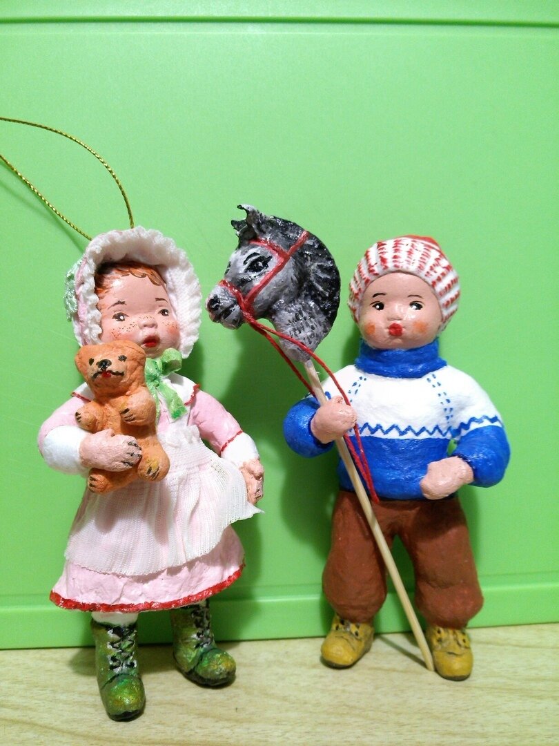 Детские фигурки из ваты. 