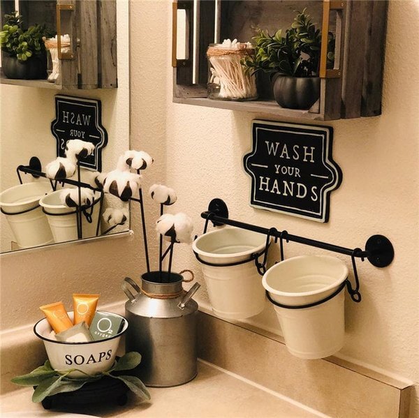 Оригинальное оформление ванной комнаты