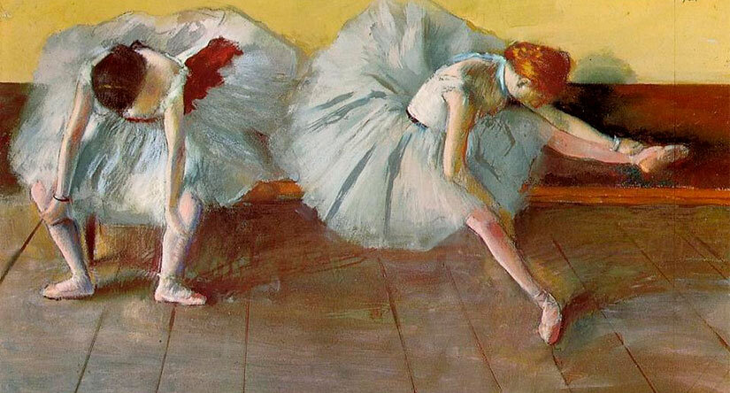 Эдгар Дега. Две балетные танцовщицы. 1879 г. Музей Шелбурн, Вермут, США 