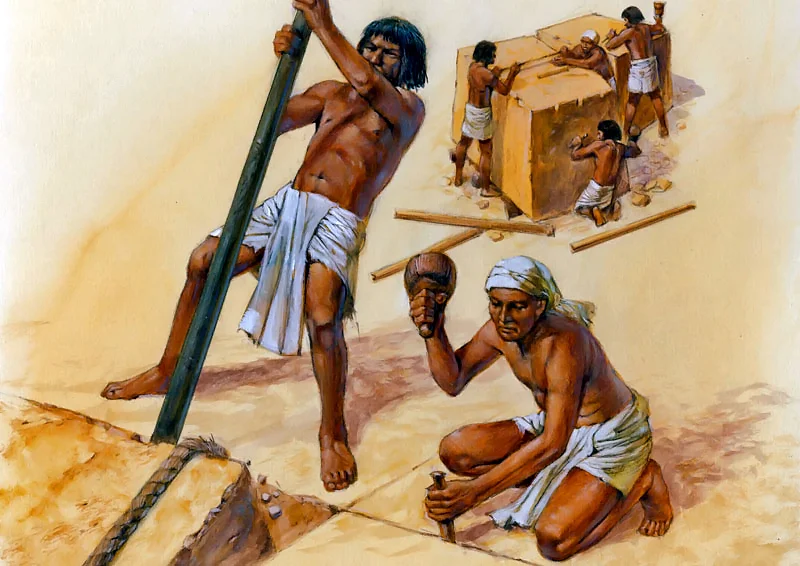 Что заставляли делать рабов. Рабский труд в древнем Египте. Древние египтяне рабы. Древнеегипетские строители. Каменотес в древнем Египте.