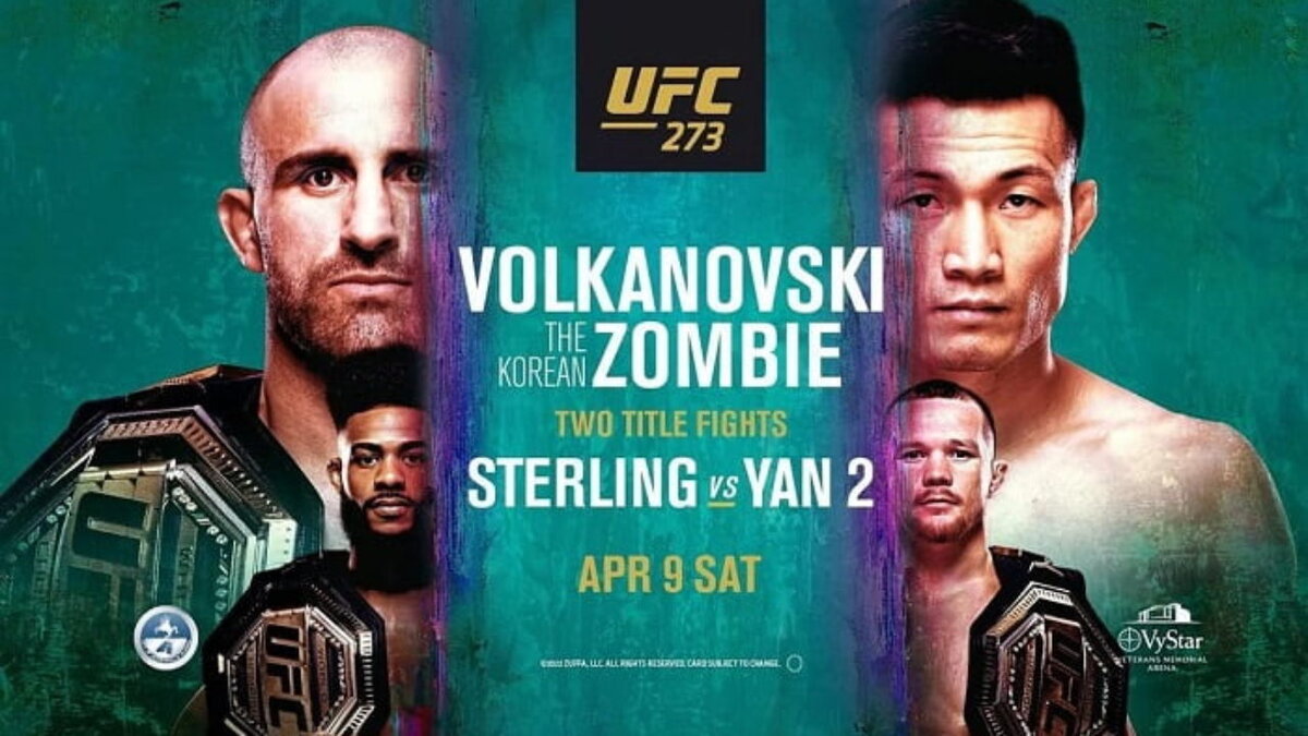 UFC 273: ВОЛКАНОВСКИ VS КОРЕЙСКИЙ ЗОМБИ