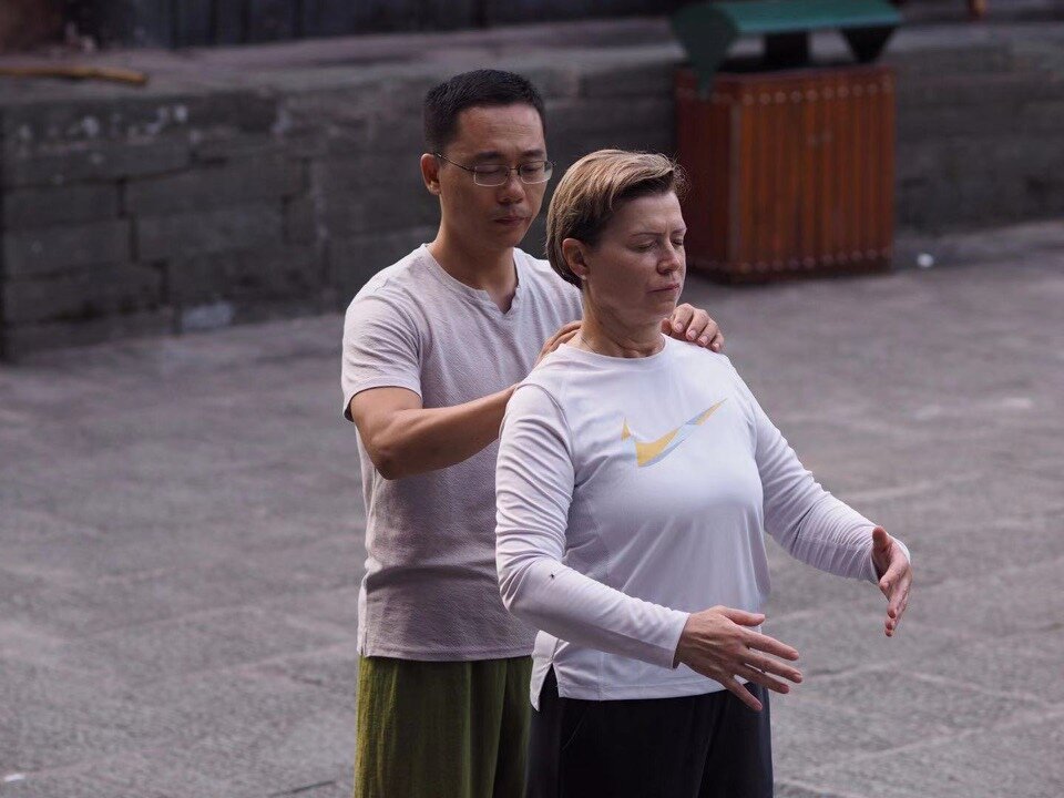 На семинаре Мастера Ван Лина в Удане, Китай