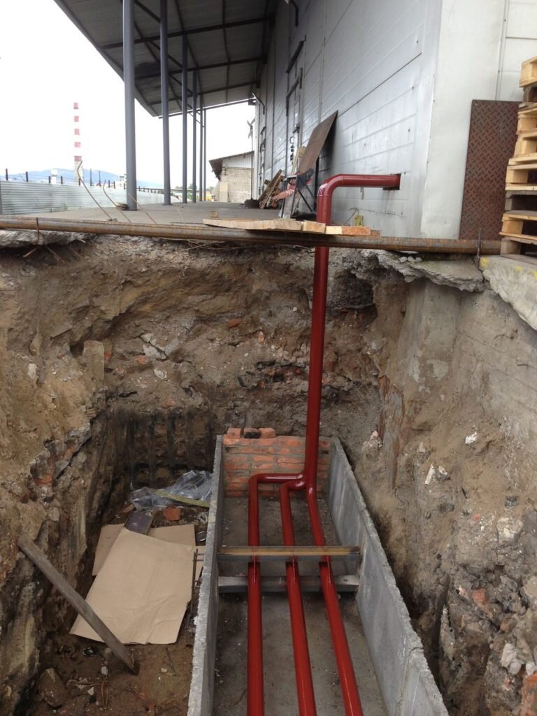  Ввод ниток теплотрассы