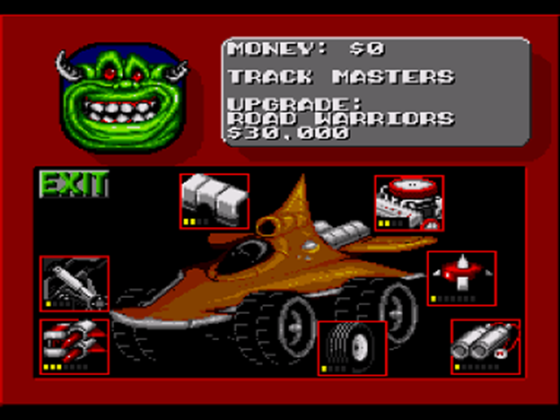 рок н ролл рейсинг сега коды. Rock'n'roll racing машины.