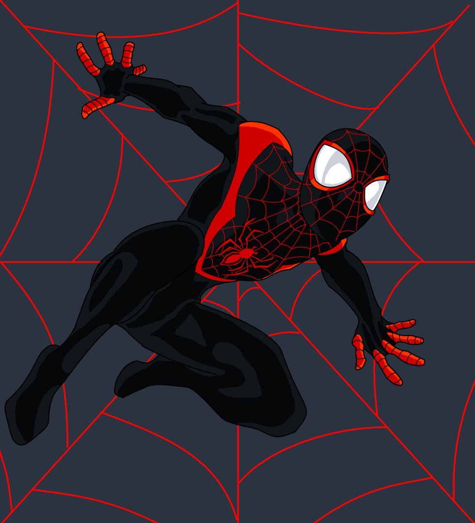 Включи человек паук вселенных. Spider man Майлз Моралес. Черный человек паук Майлз Моралес. Великий человек паук Майлз Моралес. Майлз Моралес через вселенные.