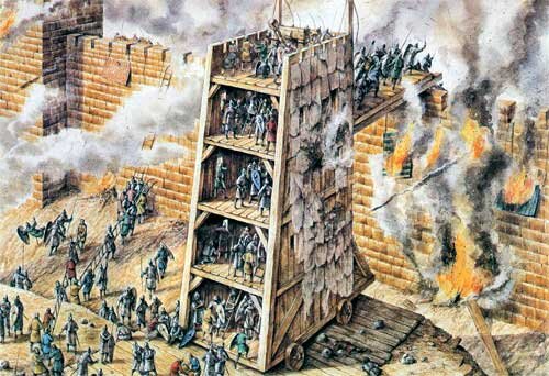 
Осадная башня.