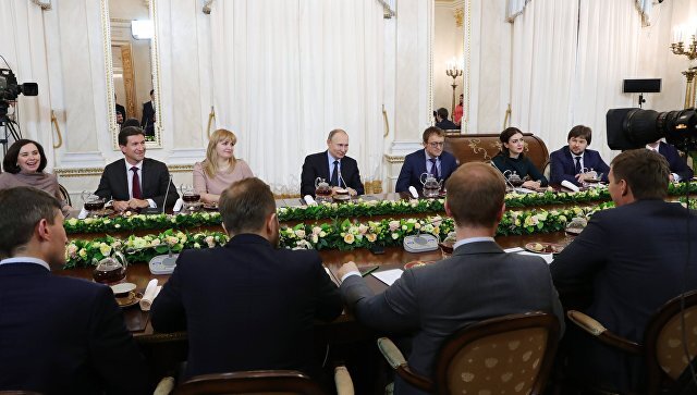 Встреча с финалистами конкурса "Лидеры России"