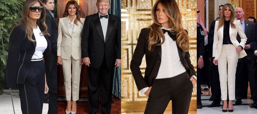 Стиль мелании трамп в одежде фото