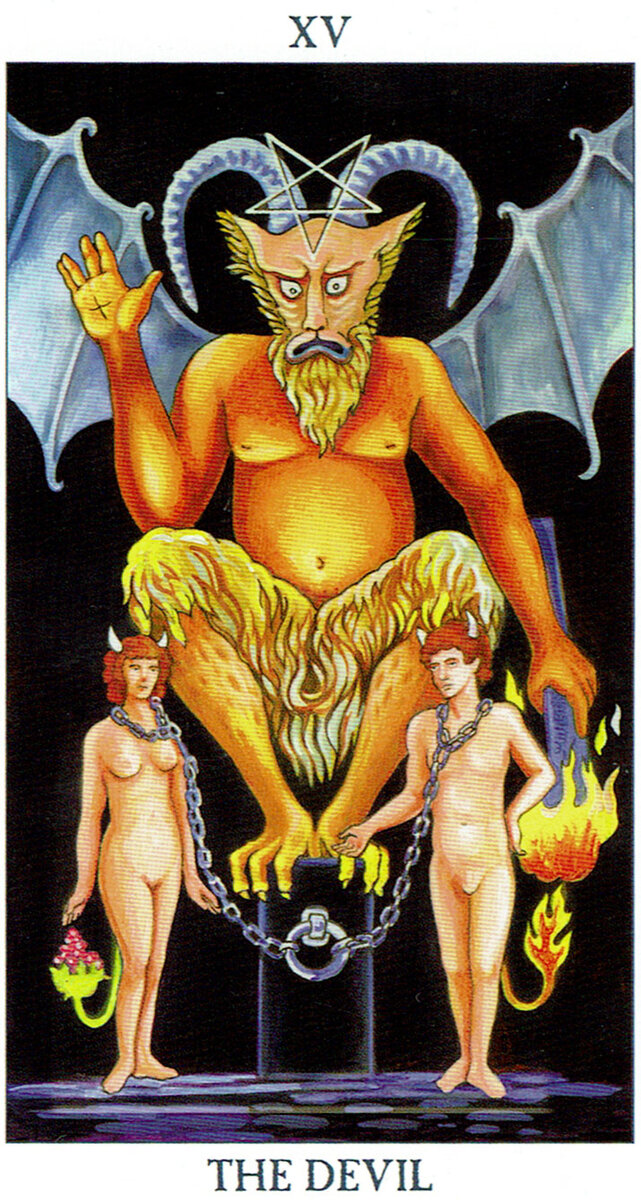 Изображение "Дьявола" в колоде Райдера Уэйта