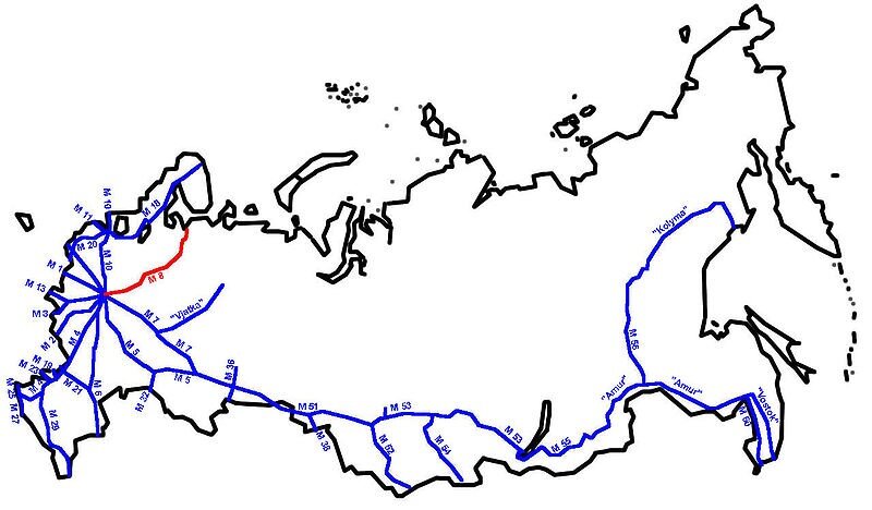 Заправки на трассе м8