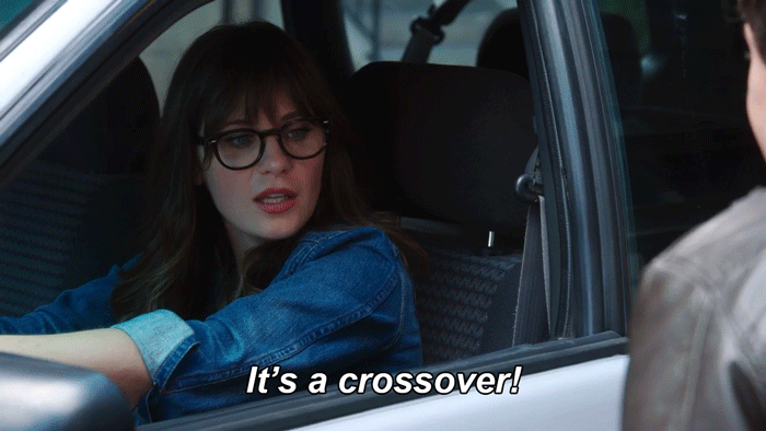 В Brooklyn 99 даже постебались над этим: герои ездят в машине-кроссовере.