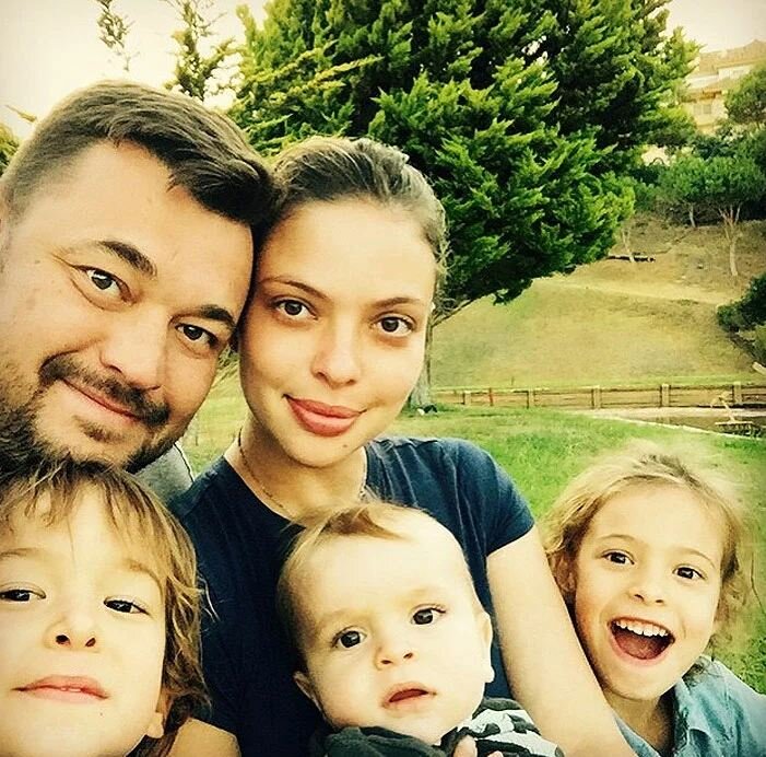 Сергей Жуков с семьёй