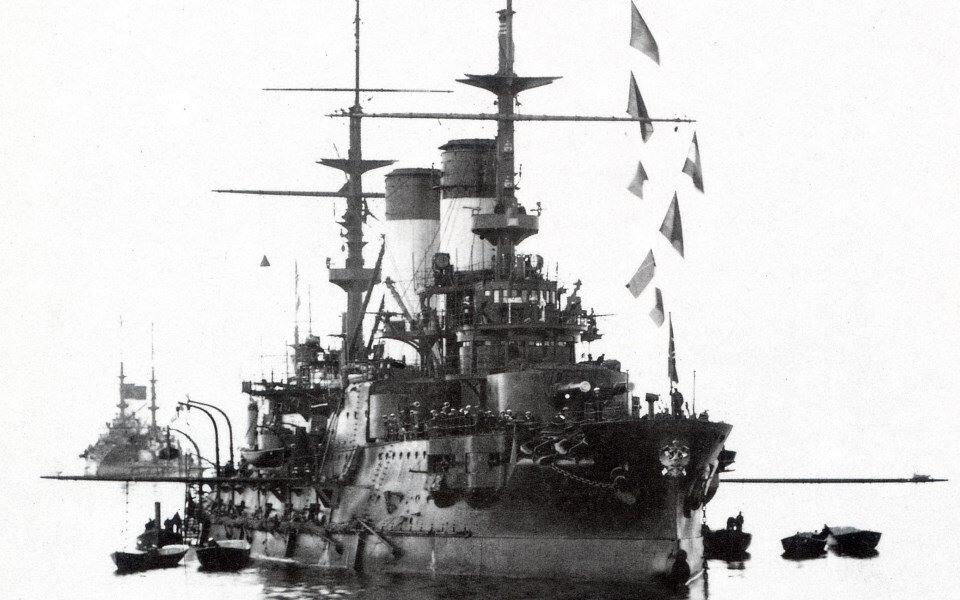 «Бородино» в Ревеле, сентябрь 1904 г. Ист.: navsource.narod.ru