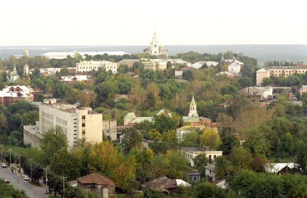 Улица Горького и панорама города. Сентябрь, 1995 год