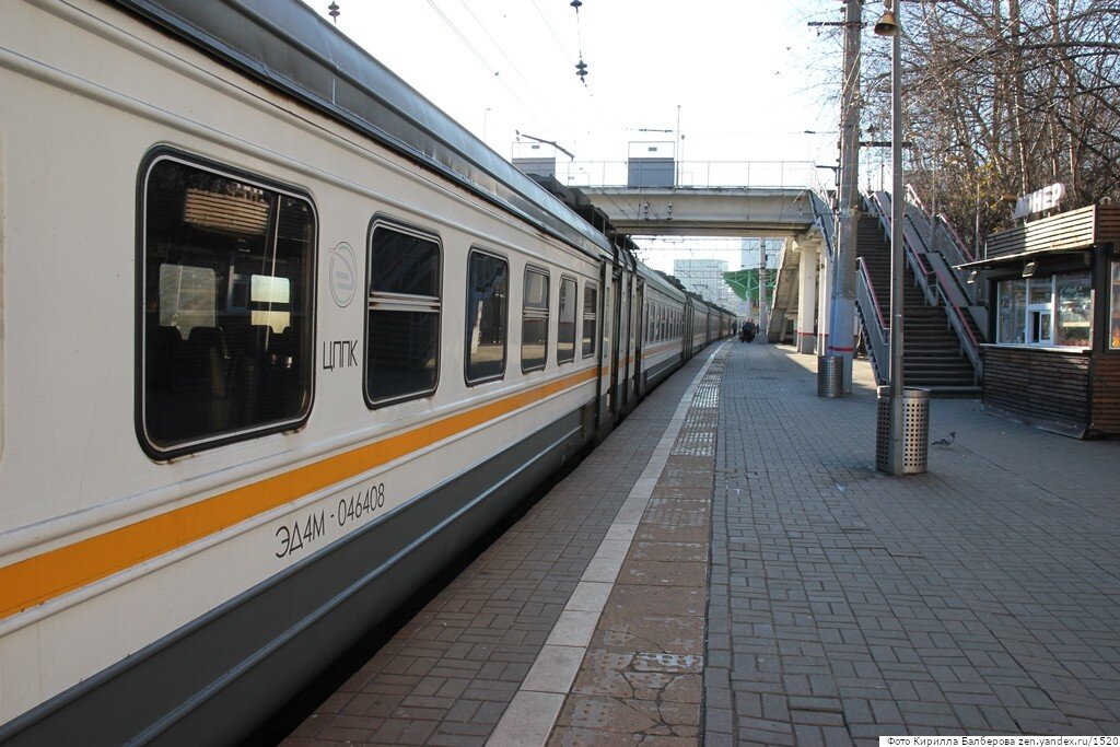 Электричка на Белорусском вокзале Москвы. Фото: 1520. Все о ж/д / Кирилл Балберов