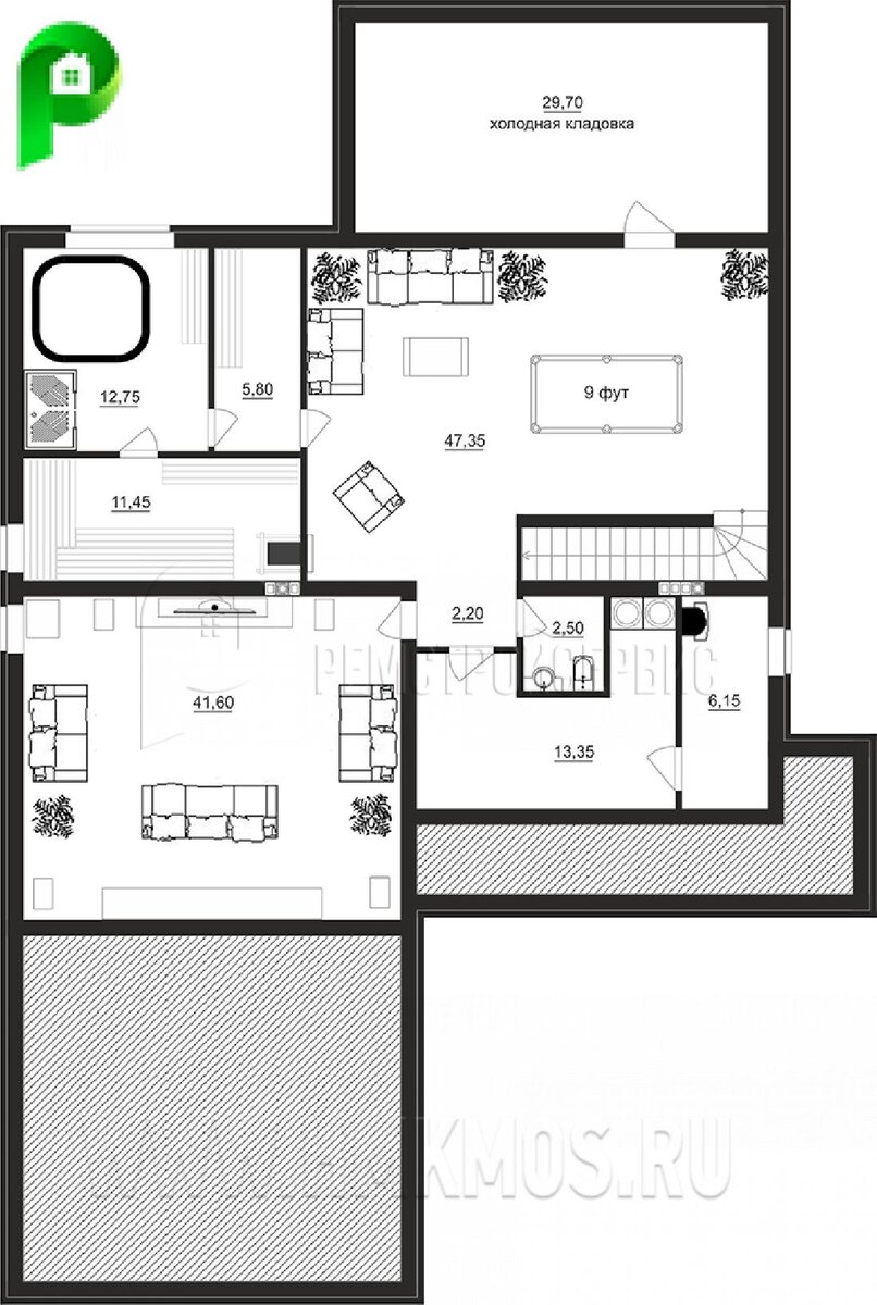 Дом 547 кв.м. с мансардой и террасой в современном стиле за 7 359 885 ₽ |  Архион – строительство и проектирование домов | Дзен