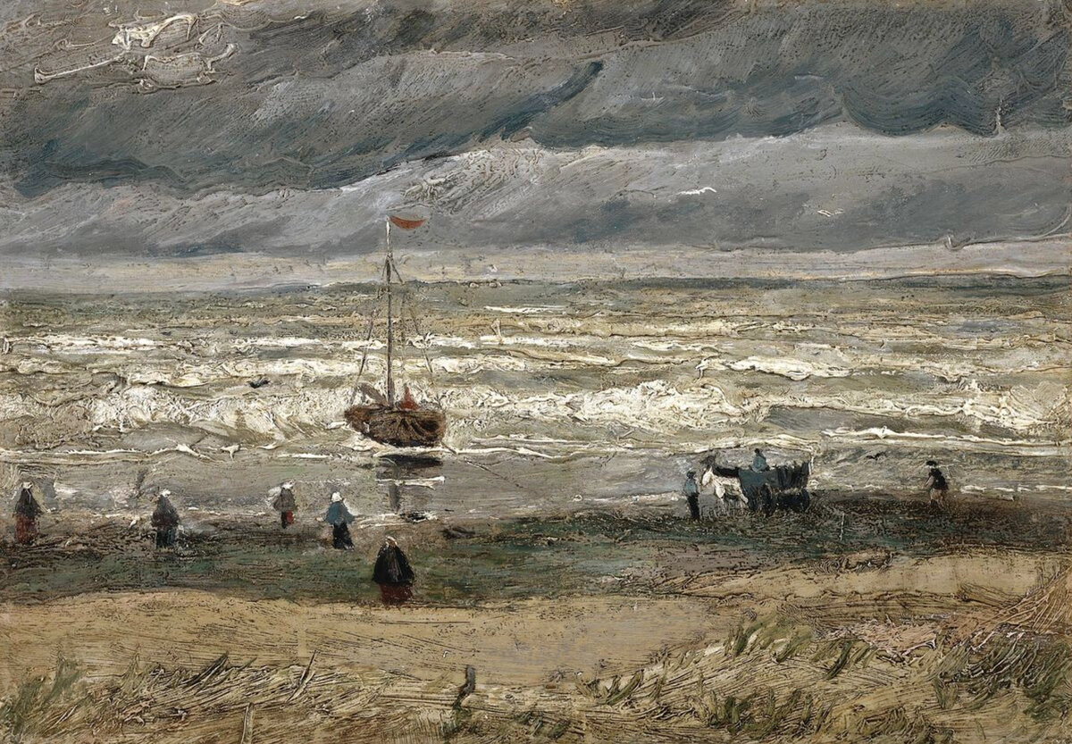 Винсент Ван Гог  "Вид на море в Схевенингене" (1882) Vincent Van Gogh  View of the Sea at Scheveningen (1882)