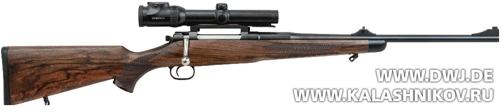 Винтовка Mauser М03 без сомнения самая современная из трёх моделей Mauser. Её почти модульная конструкция и продуманная система ручного взведения убедительны.