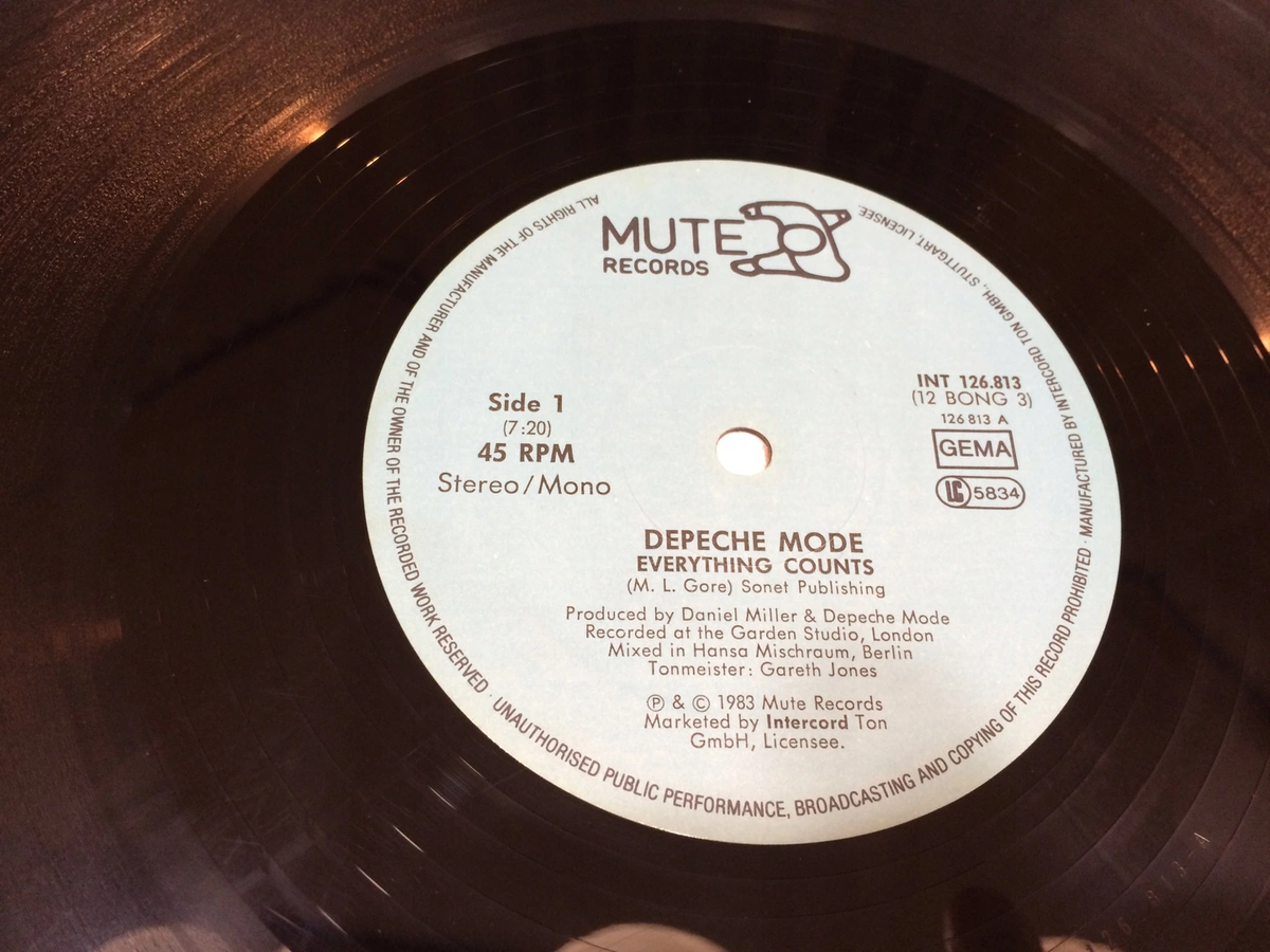 Винил от "Mute Records" (фото взято из открытых источников)