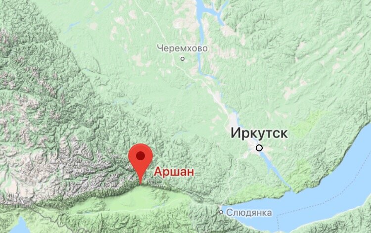 Карта со спутника аршан