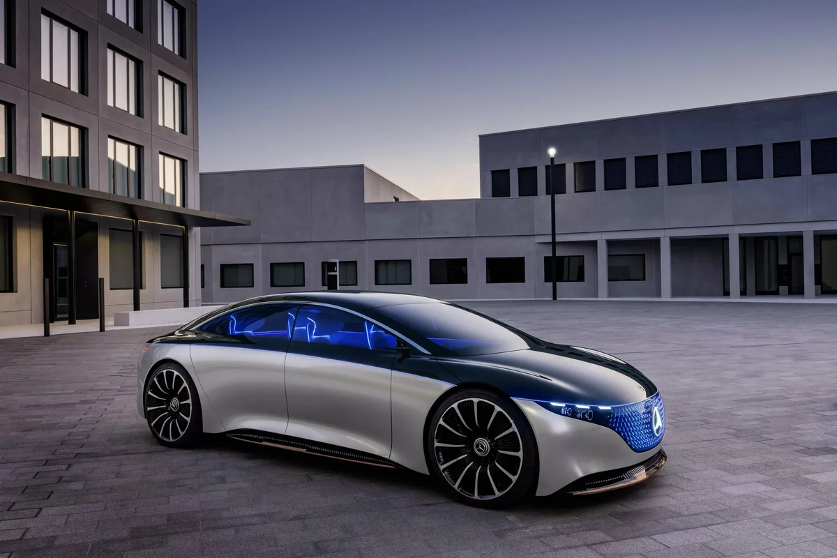 Новинки авто. Мерседес Бенц Vision EQS. Мерседес Vision EQS 2021. Новый Мерседес Benz Vision EQS. Мерседес EQS 2020.