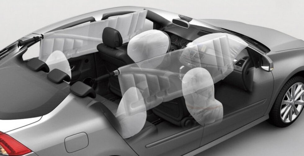 Airbags car picture for English Learners
