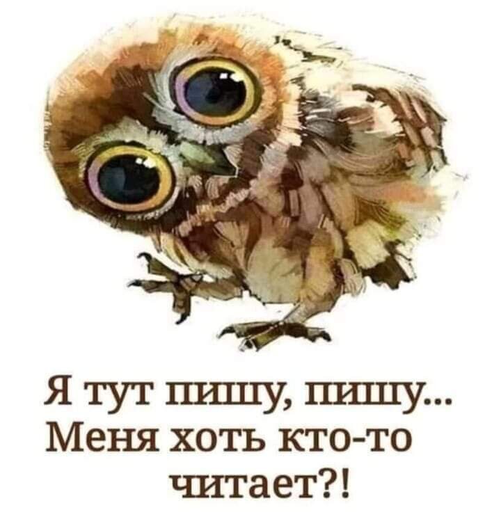 Меня кто-нибудь читает???