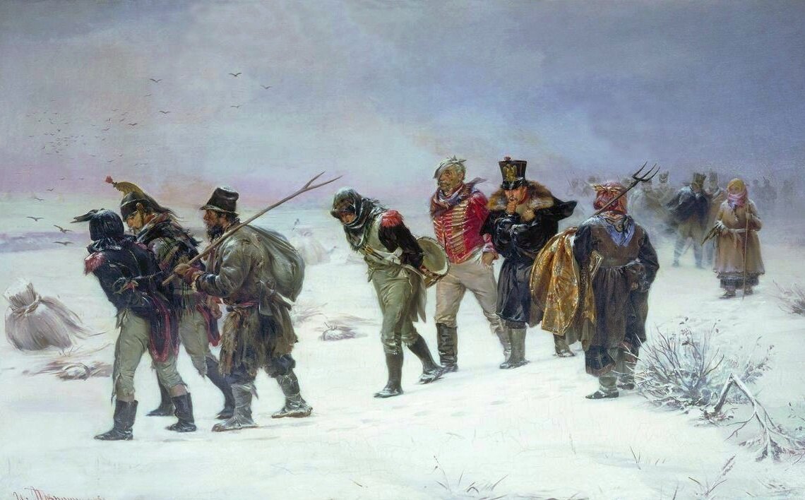 И. М. Прянишников "Отступление французов из России в 1812 году"
