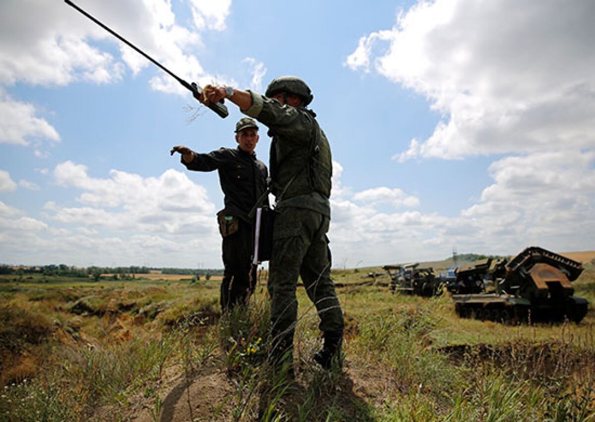    Разминирование отработали на Кубани саперы Южного военного округа