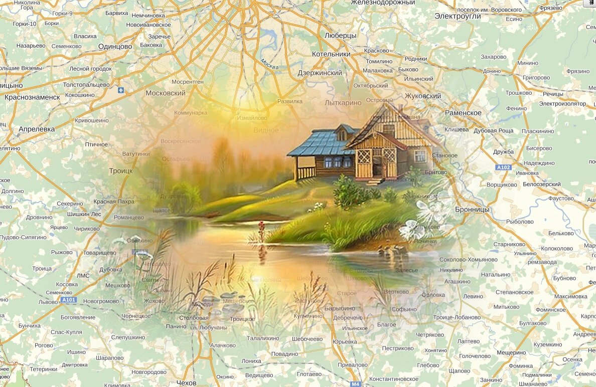 Карта Домодедовского района Московской области 