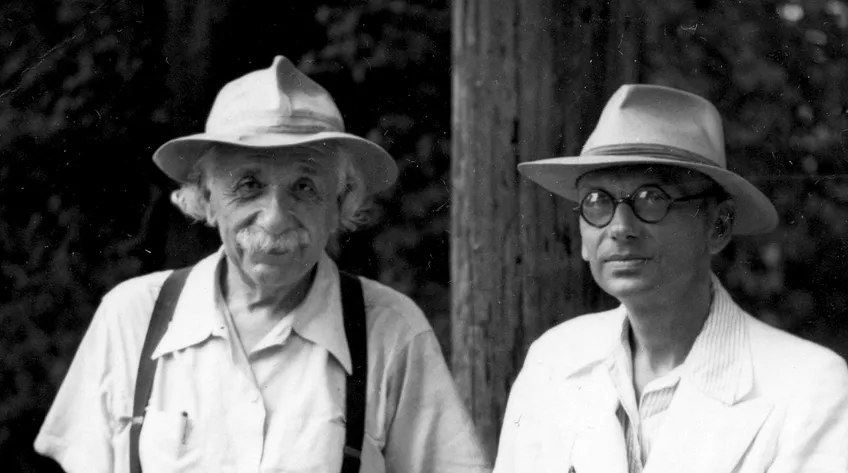 Эйнштейн и Гедель в начале 1950-х 