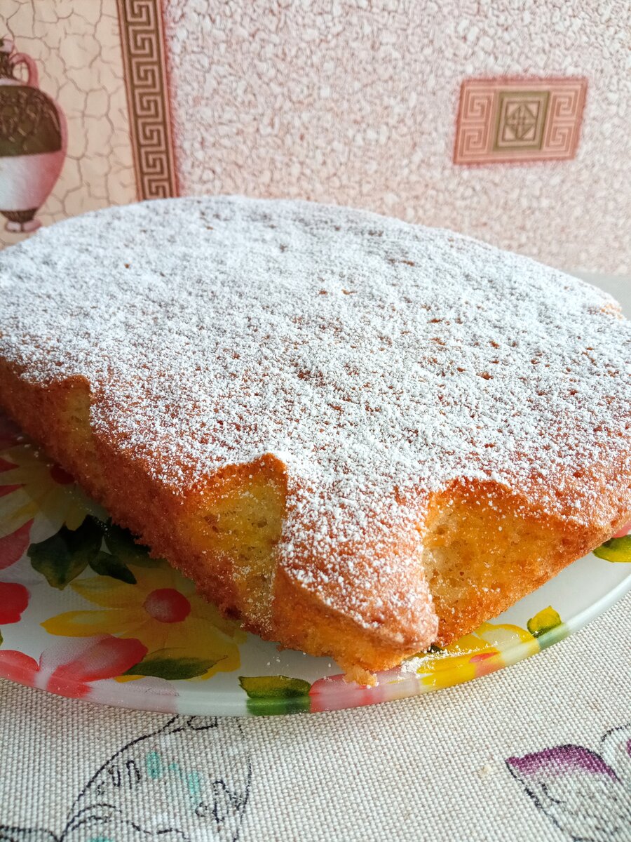 Пирог с кабачком к чаю. Фото автора 