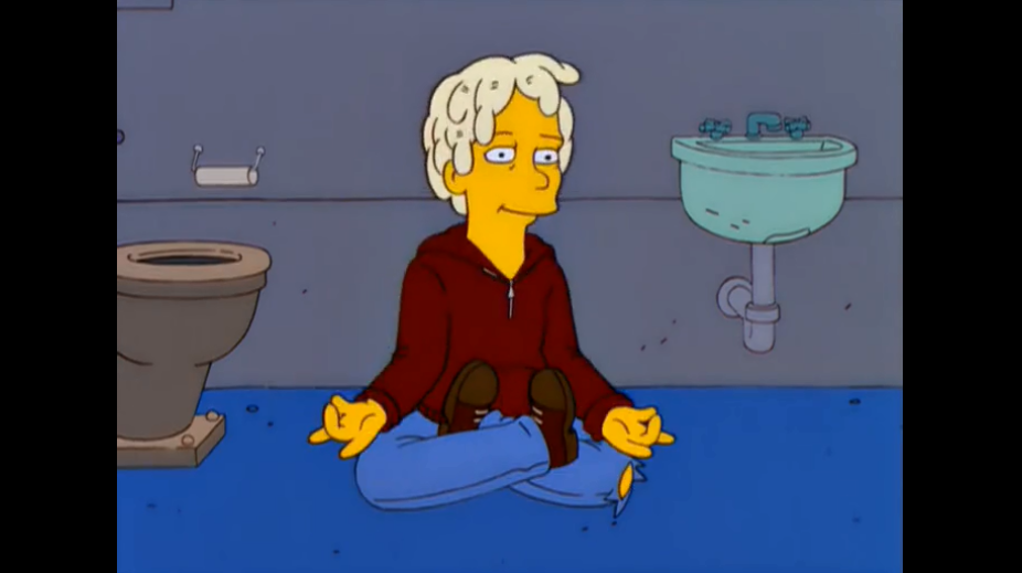 Джесси. Эко-активист, состоит в радикальной группировке, не ест то, что отбрасывает тень и постоянно сидит в тюрьме //Фрагмент сериала Симпсоны, s12e04 >>>