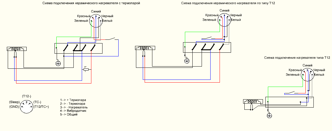 Схемы/способы подключения к контроллеру.