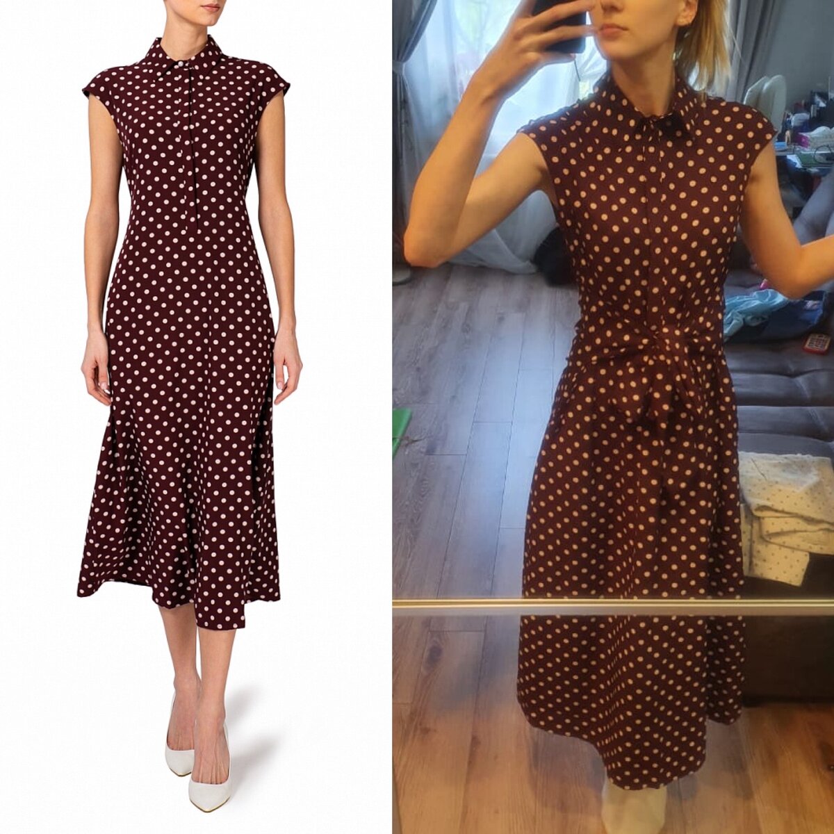 Фото слева магазин dressone.ru фото справа - от клиентки