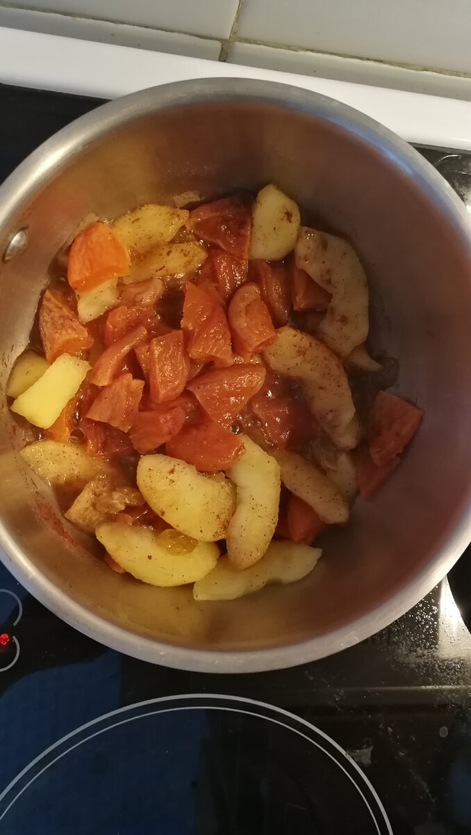 Этап приготовления фруктов