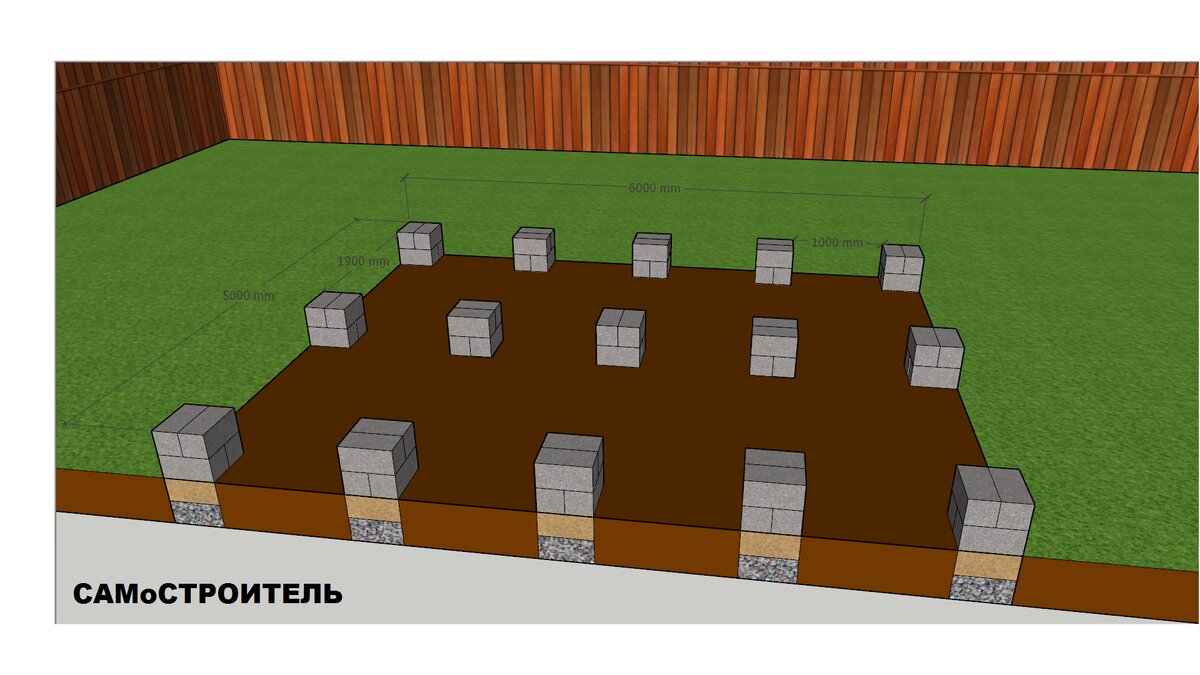 Фундамент из блоков