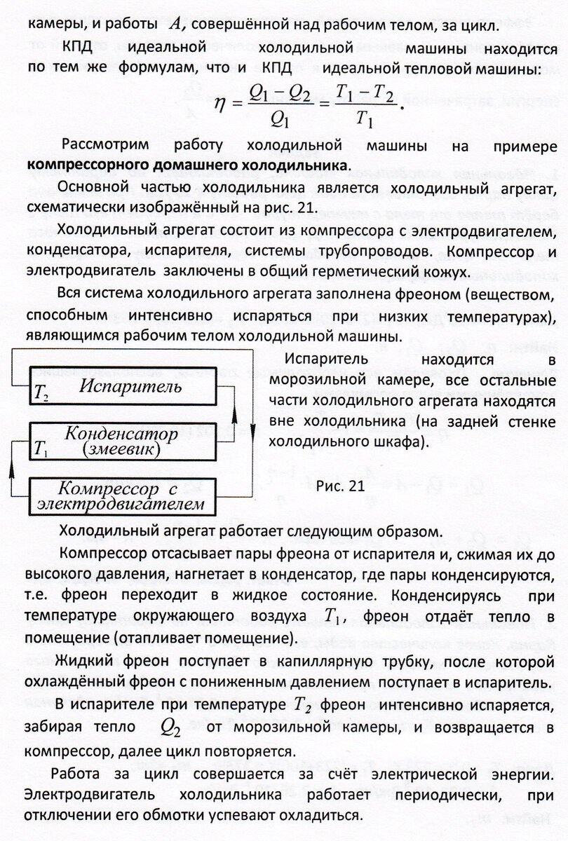 Холодильные машины | Основы физики сжато и понятно | Дзен