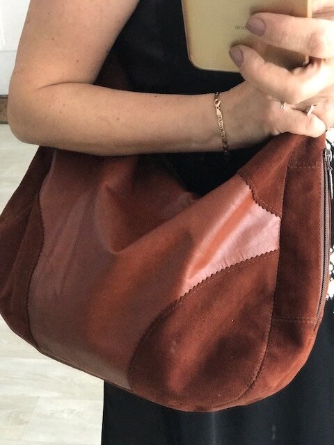 Кожаная сумка модели "Италия". Ателье Ирины Берзиной.