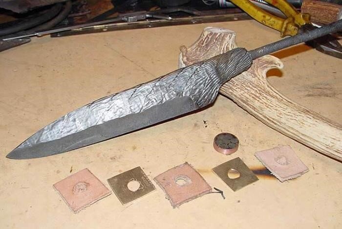 knife making-Нож из напильника и троса#Нож из троса#нож из напильника#скиннер