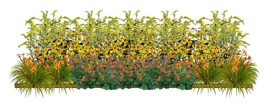 Цветник "Солнышко в руках"