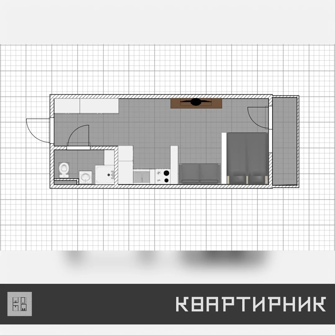 Бюджетная мебель для квартиры-студии. Посчитал, сколько нужно денег для  обустройства 30 квадратных метров | КВАРТИРНИК. О жилье по-домашнему | Дзен