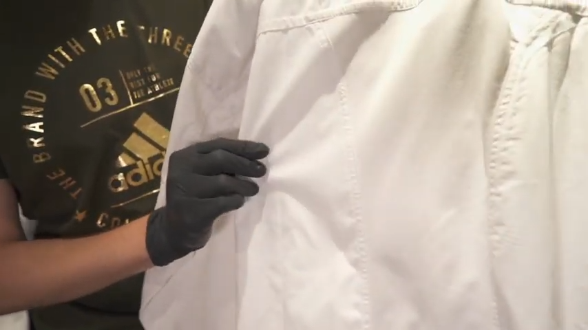 Видна четкая зона посередине спины по технологии "климакул"