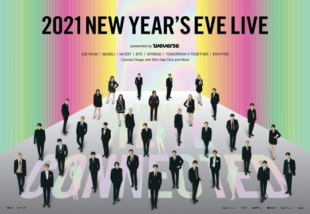 Постер к концерту «2021 NEW YEAR’S EVE LIVE» / Фото = BIG HIT ENTERTAINMENT