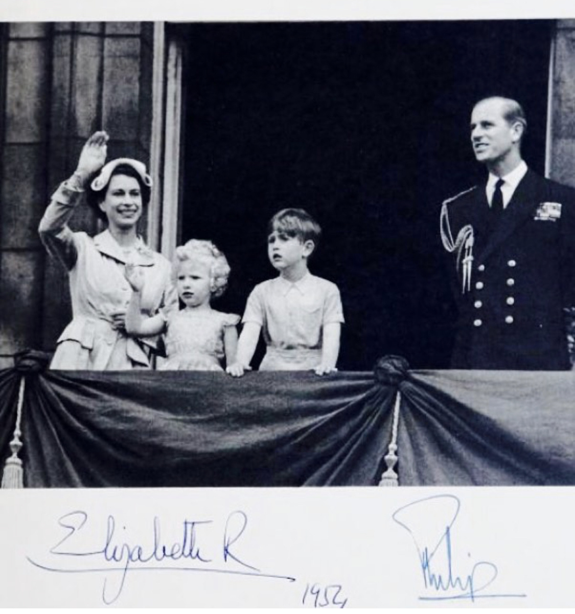 Открытка от королевы от 1954 года