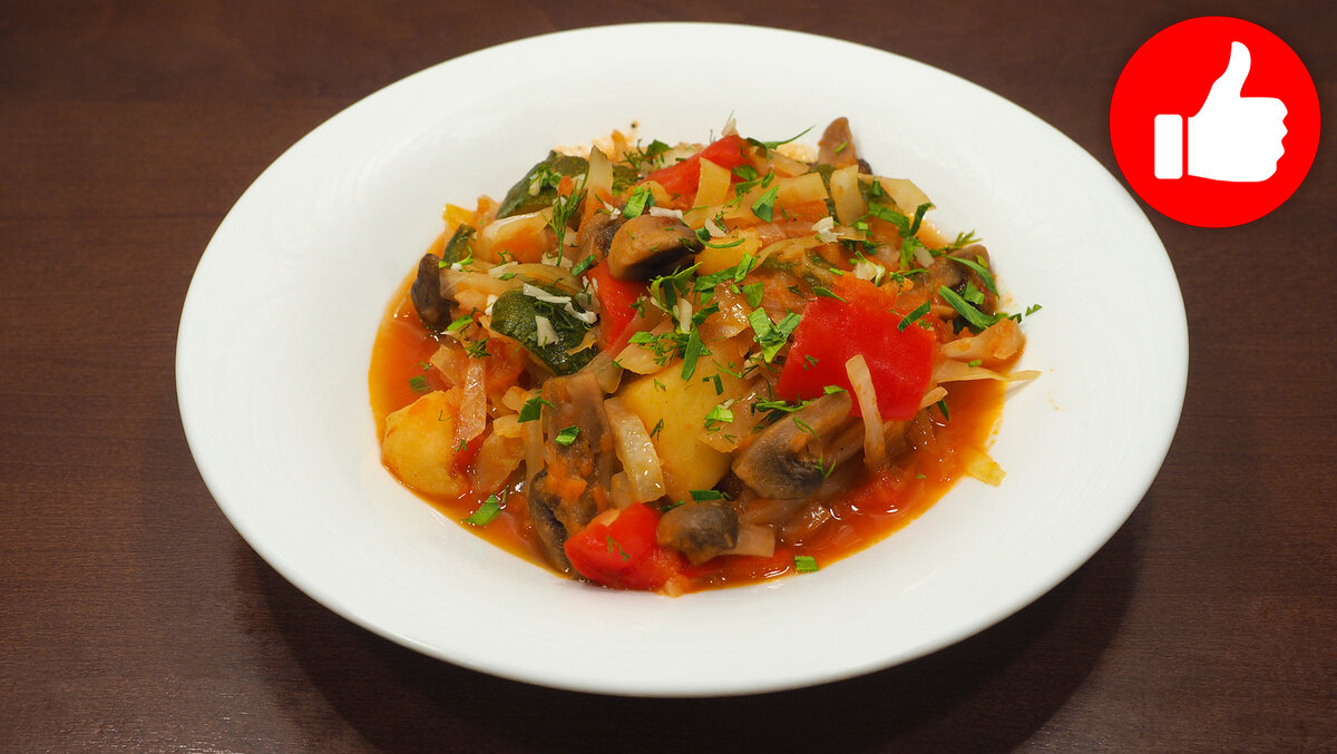 Овощное рагу в мультиварке на обед или ужин