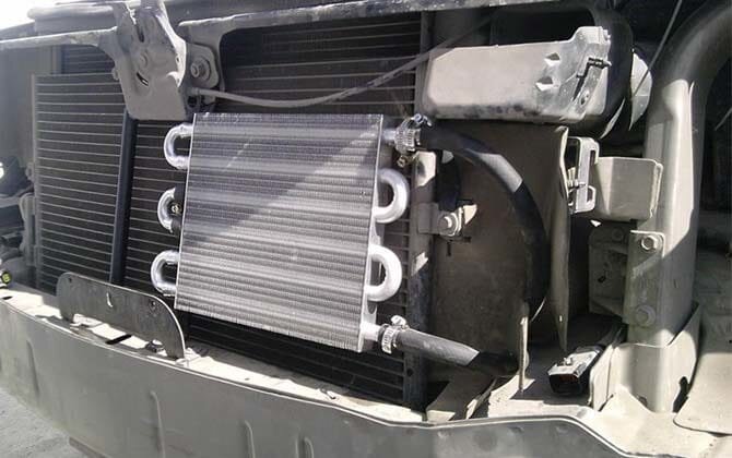 Установка, замена радиатора АКПП