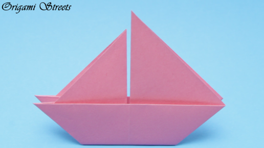 КОРАБЛИК С ПАРУСОМ ИЗ БУМАГИ Оригами парусник How to make a paper origami sailboat | ВАСИЛЁК | Дзен