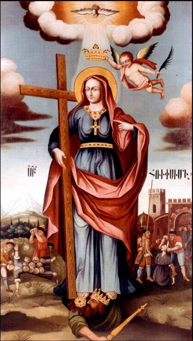 Святая мученица Рипсимия. Армянская икона