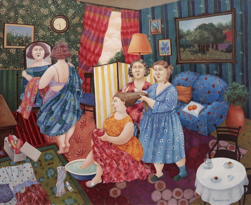 "Среди подруг" Художник Елена Наркевич